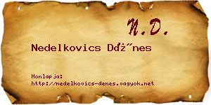 Nedelkovics Dénes névjegykártya